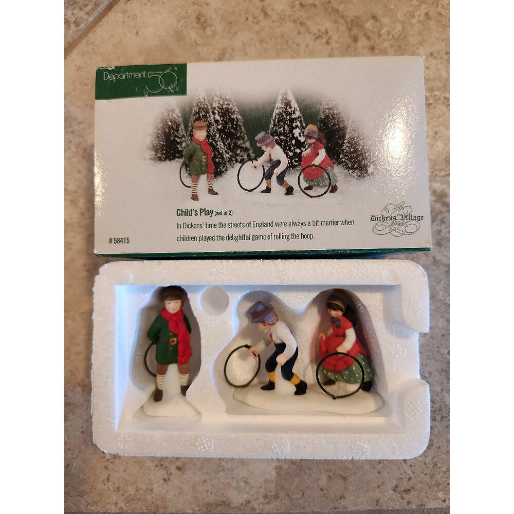 "Child's Play" Set of 2 #58415 Dicken's Village Series -Retired-
